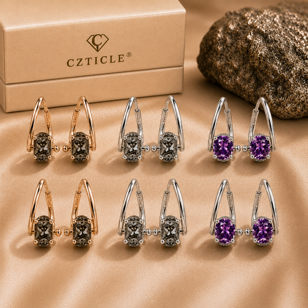 🔥 DERNIER JOUR : -80 % - 💎𝐂𝐙𝐓𝐈𝐂𝐋𝐄® Boucles d’oreilles Lymphvity en germanium à magnétothérapie