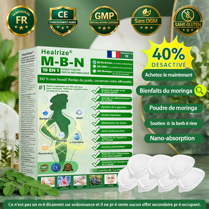 Approuvé par des experts médicaux👩‍⚕️| 𝑯𝒆𝒂𝒍𝒓𝒊𝒛𝒆® 𝑴-𝑩-𝑵 𝟏𝟎-𝐞𝐧-𝟏 Nan𝑜 Fus𝗂𝗈n P𝖺𝗍ch Mé𝑡𝑎𝑏𝑜𝑙𝑖que | 𝙵𝚘𝚛𝚖𝚞𝚕𝚎 𝟭𝟎-𝓮𝓷-1 | 𝙍é𝙨𝙪𝙡𝙩𝙖𝙩𝙨 𝚎𝚗 𝟽 𝚓𝚘𝚞𝚛𝚜