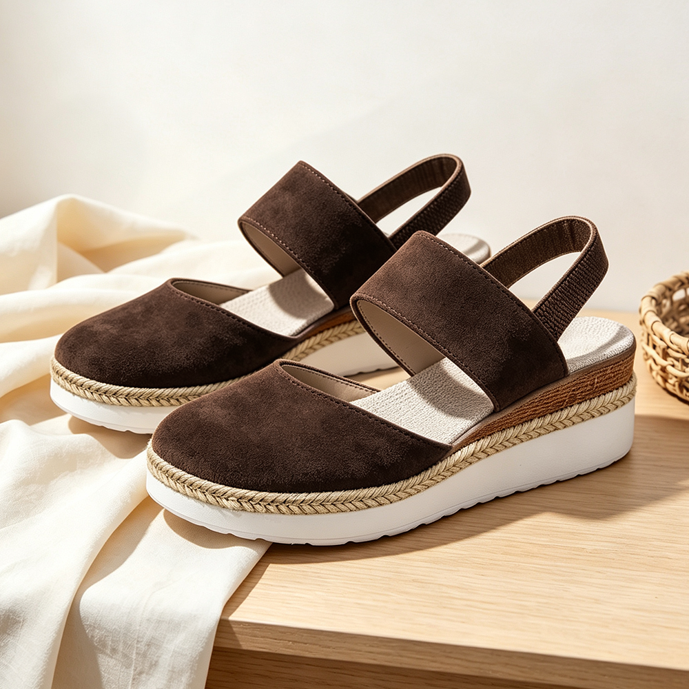 DERNIER JOUR – 80 % DE RÉDUCTION Sandales confortables pour femme avec boucle métallique & semelle souple
