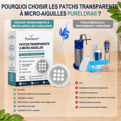 ✨Patch 2-en-1 𝐏𝐮𝐫𝐞𝐥𝐨𝐫𝐚® : Microneedle & Hydrocolloïde🍀 | Élimine les grains de beauté en relief, les verrues planes et les acrochordons | Aide à atténuer les rides, les cicatrices et les imperfections | Patch invisible adapté au visage et au corps