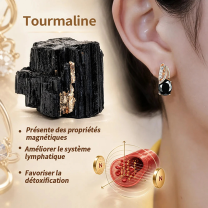 (VENTE SPÉCIALE – DERNIER JOUR : -80 % 🔥) 👩🏻‍⚕️ Boucles d’oreilles au germanium et au magnésium – Vitalité lymphatique et thérapie magnétique