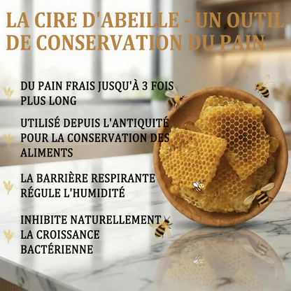 Sac à Pain Premium en Coton 100% et Cire d'Abeille