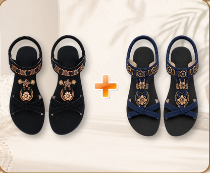 🏆 Meilleure vente 2026 – 👡 Offre limitée : -50 % sur les sandales slingback fleuries tendance pour femme, style bohème, sandales plates idéales pour les vacances à la plage, chaussures décontractées et polyvalentes pour femmes et filles.