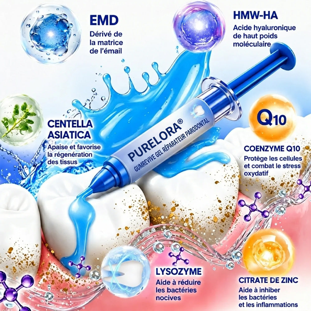 🧑‍⚕️🦷Purelora®  GumRevive Gel Réparateur Parodontal ✨