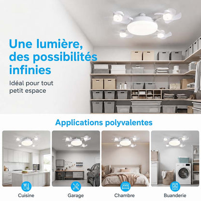 ⚡ Ventilateur lampe E27 2-en-1 avec LED & télécommande – fraîcheur et éclairage pour les journées chaudes
