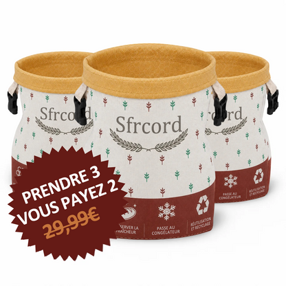 Sac à Pain Premium en Coton 100% et Cire d'Abeille