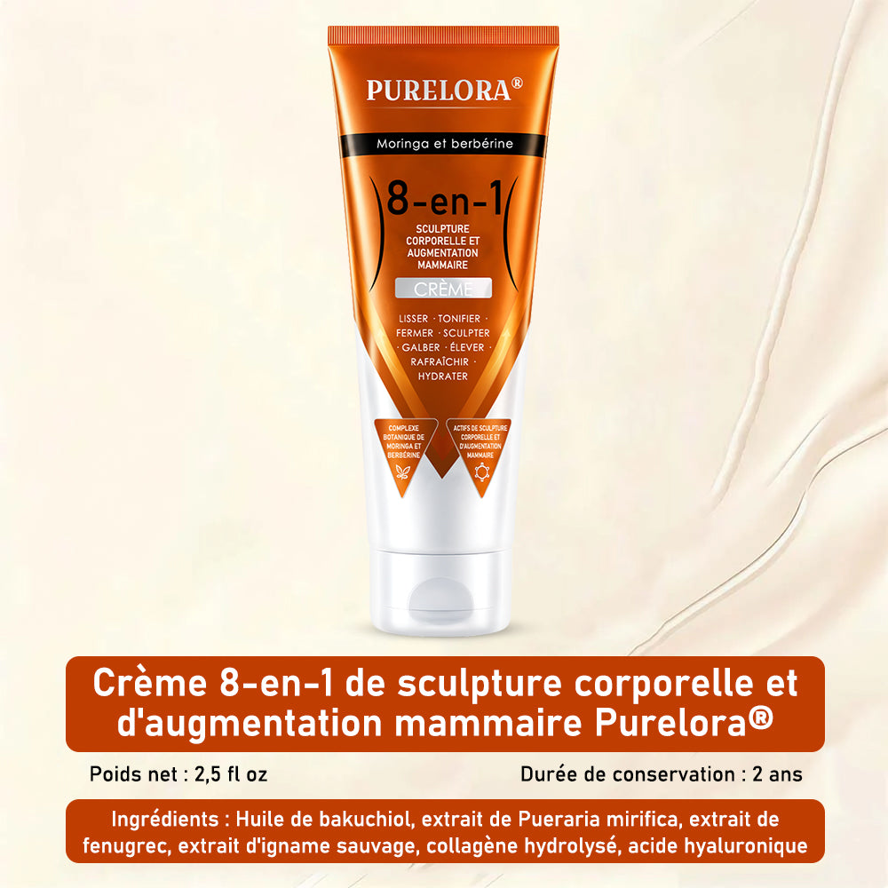 𝐎𝐟𝐟𝐢𝐜𝐢𝐚𝐥 𝐁𝐫𝐚𝐧𝐝 𝐒𝐭𝐨𝐫𝐞 |PURELORA® Moringa & Berberine 8-in-1 Body Sculpting & Bust Plumping Cream Smooth · Firm · Tone · Sculpt · Refresh · Hydrate · Plump · Lift