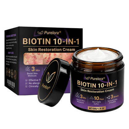 Fabriqué et expédié du France 🍁 Purelora® Crème Réparatrice Biotine 10-en-1 — Dernier Jour de Soldes : 75% de Réduction
