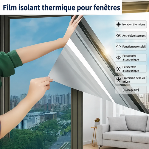 Film pour vitrage unidirectionnel – Bloque les UV et la chaleur