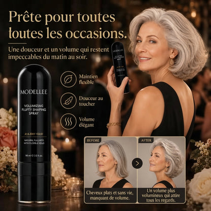 Spray Coiffant Volumisant 90ml - Brume Capillaire Longue Tenue au Parfum de Pêche