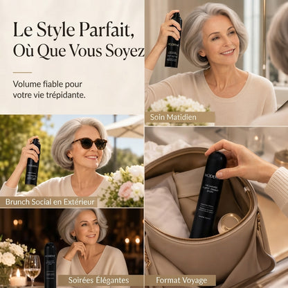 Spray Coiffant Volumisant 90ml - Brume Capillaire Longue Tenue au Parfum de Pêche