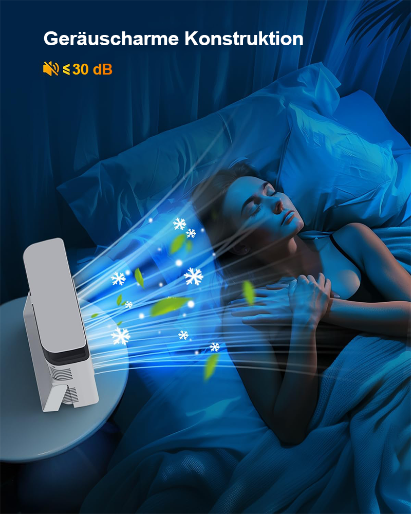 ❄️ BVJ tragbarer Sprühventilator❄️ | Bis zu 30 Std. Akkulaufzeit • 600-ml-Wassertank • USB-Aufladung • Leiser Betrieb | Ideal für Zuhause, Büro, Camping & Reisen