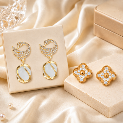 🔥VENTE SPÉCIALE – DERNIER JOUR : -80 % 🔥 👩🏻‍⚕️ Boucles d’oreilles au germanium et au magnésium – Vitalité lymphatique et thérapie magnétique
