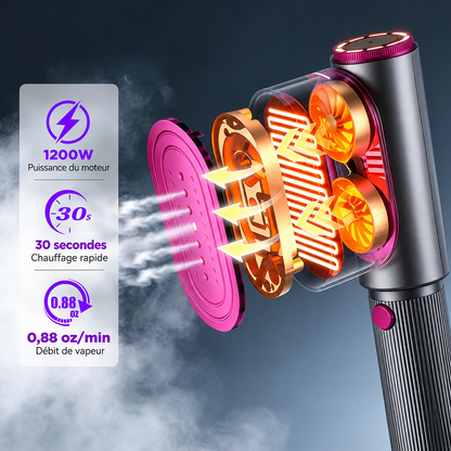 🔥 𝑫𝑬𝑹𝑵𝑰𝑬𝑹 𝑱𝑶𝑼𝑹 – 𝟖𝟎 % 𝑫𝑬 𝑹É𝑫𝑼𝑪𝑻𝑰𝑶𝑵 🔥 Défroisseur & Fer à Vapeur 2-en-1 1200W – Chauffe Rapide, Compact & Idéal pour le Voyage