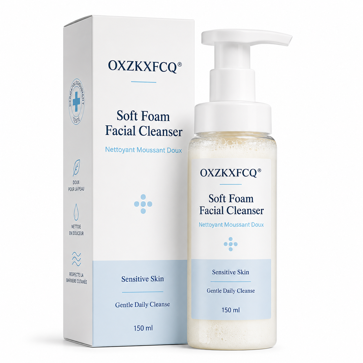 OXZKXFCQ® Nettoyant visage mousse douce