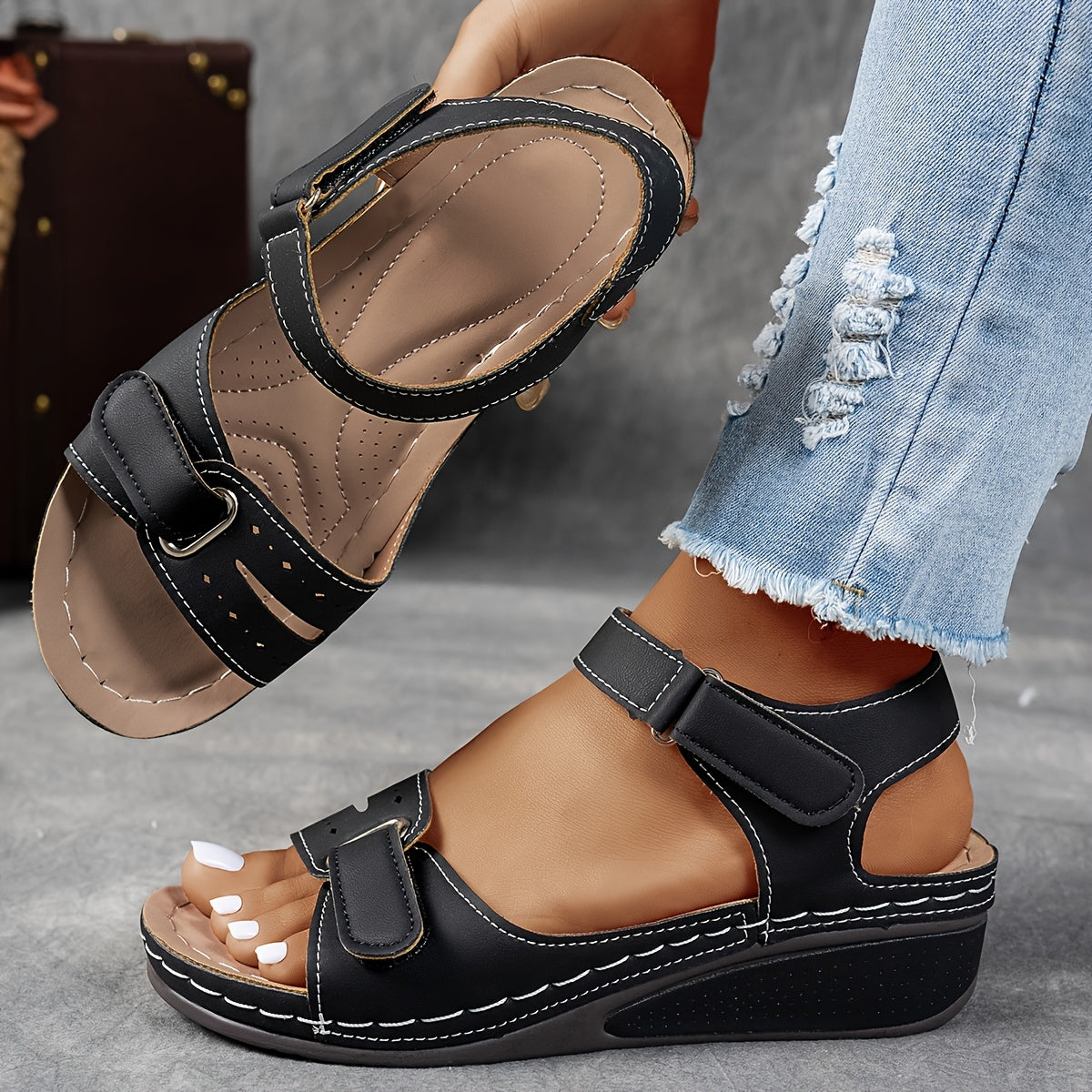🏆 Meilleure Vente 2026 – Sandales Femme Ultra Confort avec Soutien de la Voûte Plantaire & Brides Réglables ☁️💆‍♀️