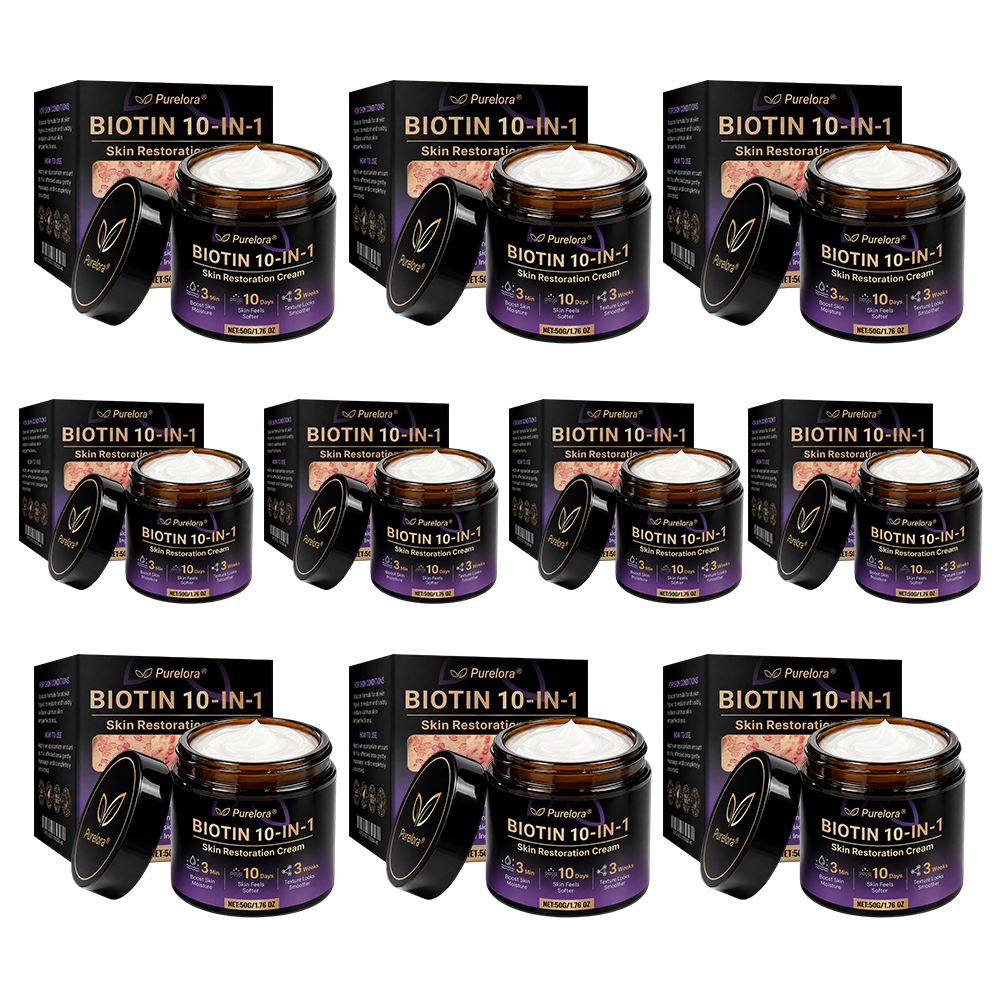 Fabriqué et expédié du France 🍁 Purelora® Crème Réparatrice Biotine 10-en-1 — Dernier Jour de Soldes : 75% de Réduction