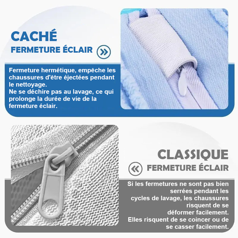 Sac de lavage pour chaussures réutilisable