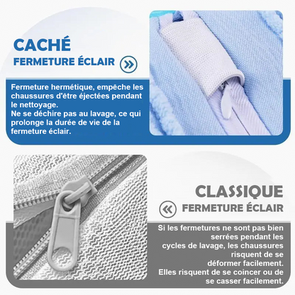 Sac de lavage pour chaussures réutilisable
