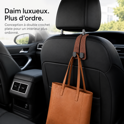 🚗✨ Aujourd’hui seulement : -80 % 💰 | Doubles crochets de luxe pour appuie-tête – Plus de rangement et de style !