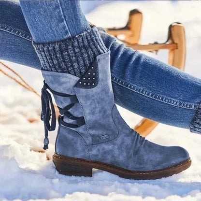 🔥 DERNIER JOUR -80% 🔥 Bottes d’Hiver Femme Chaudes en Laine avec Soutien Orthopédique