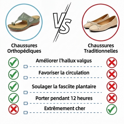 Sandales brodées rétro pour femme | Soutien de la voûte plantaire ergonomique — Marchez toute la journée sans fatigue | Antidérapantes & respirantes