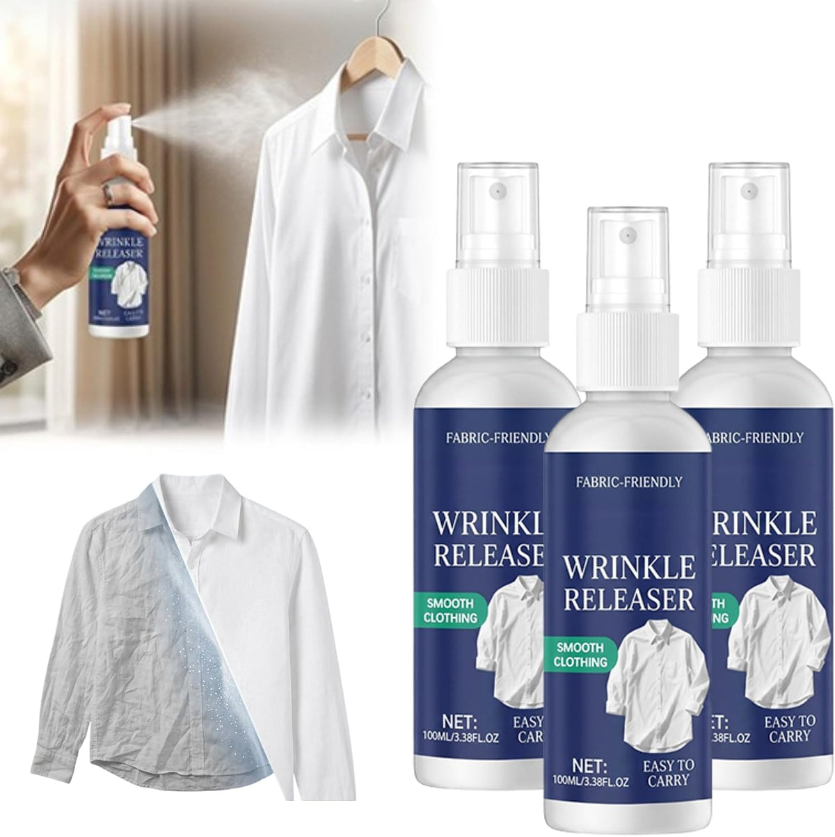 🔥 NOUVEAUTÉ | Spray Défroissant DOCTIA – Vêtements Lisses en Quelques Secondes