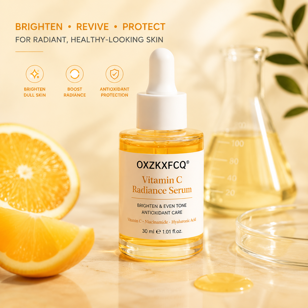 OXZKXFCQ® Sérum Éclat à la Vitamine C