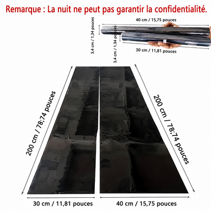 Film pour vitrage unidirectionnel – Bloque les UV et la chaleur