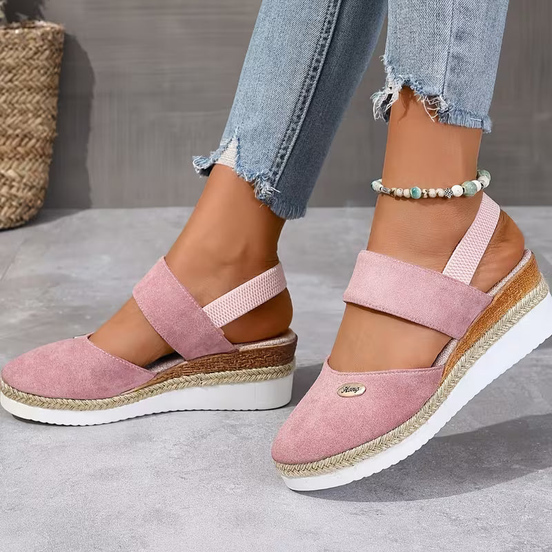 DERNIER JOUR – 80 % DE RÉDUCTION Sandales confortables pour femme avec boucle métallique & semelle souple