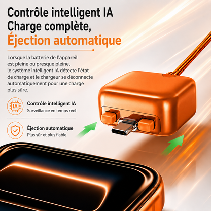 🔥 Protecteur de charge USB-C 140 W avec IA et arrêt automatique à pleine charge
