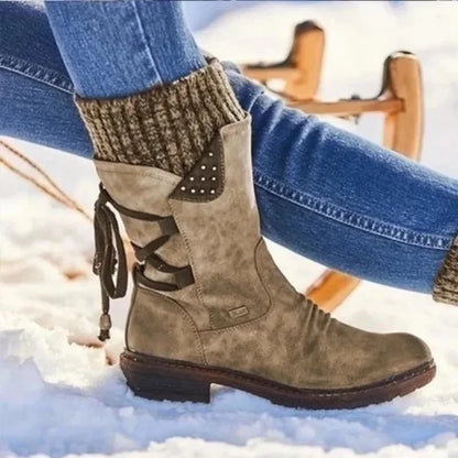🔥 DERNIER JOUR -80% 🔥 Bottes d’Hiver Femme Chaudes en Laine avec Soutien Orthopédique