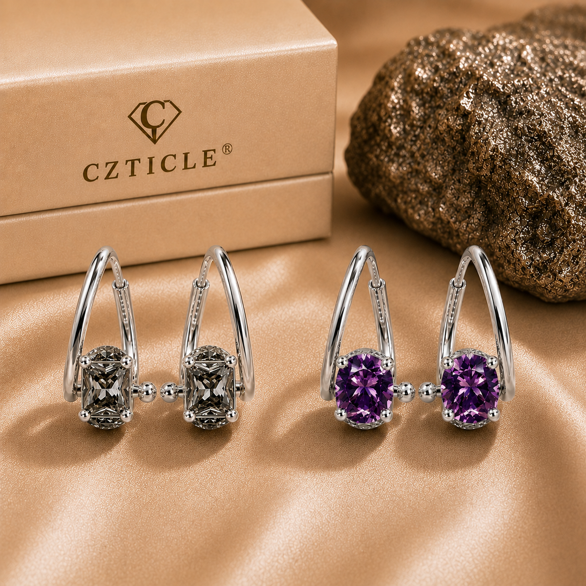 🔥 DERNIER JOUR : -80 % - 💎𝐂𝐙𝐓𝐈𝐂𝐋𝐄® Boucles d’oreilles Lymphvity en germanium à magnétothérapie