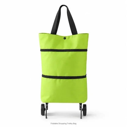 🛍️ 80% DE RÉDUCTION ! 🌿 Sac à Provisions Pliable Écologique 2-en-1 – Avec Roues Antidérapantes Silencieuses & Tissu Oxford Imperméable – Idéal pour les Courses, les Voyages et le Camping 👜