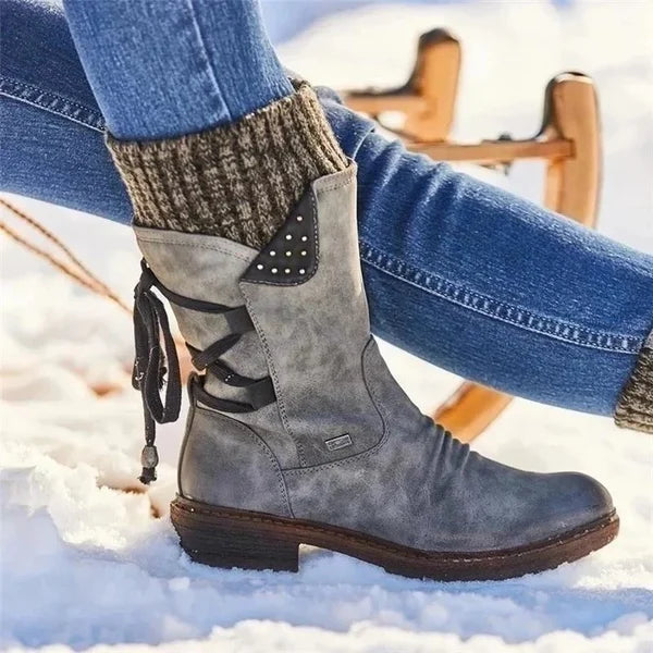 🔥 DERNIER JOUR -80% 🔥 Bottes d’Hiver Femme Chaudes en Laine avec Soutien Orthopédique