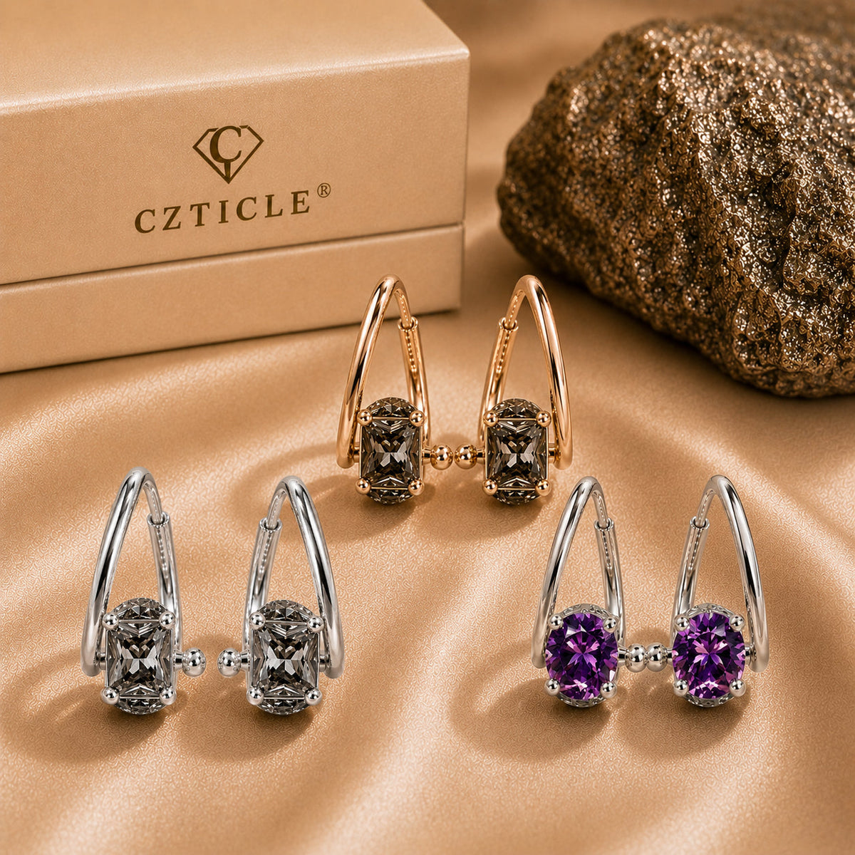 🔥 DERNIER JOUR : -80 % - 💎𝐂𝐙𝐓𝐈𝐂𝐋𝐄® Boucles d’oreilles Lymphvity en germanium à magnétothérapie