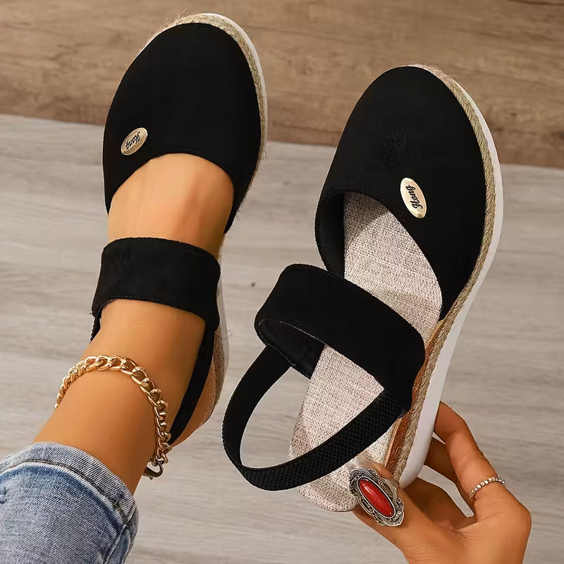 DERNIER JOUR – 80 % DE RÉDUCTION Sandales confortables pour femme avec boucle métallique & semelle souple