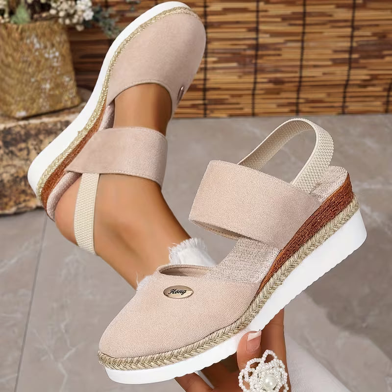 DERNIER JOUR – 80 % DE RÉDUCTION Sandales confortables pour femme avec boucle métallique & semelle souple
