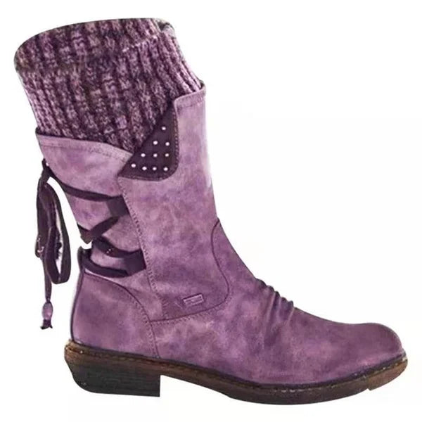 🔥 DERNIER JOUR -80% 🔥 Bottes d’Hiver Femme Chaudes en Laine avec Soutien Orthopédique