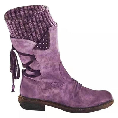 🔥 DERNIER JOUR -80% 🔥 Bottes d’Hiver Femme Chaudes en Laine avec Soutien Orthopédique