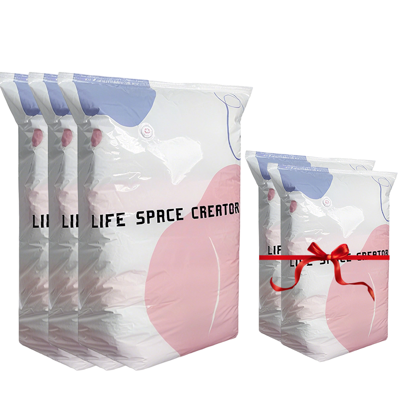 💐 ACHETEZ 2, OBTENEZ 1 GRATUIT ! 🧺 Sacs de rangement sous vide sans pompe – Gain de place jusqu’à 80% – Matériau résistant PA+PE, idéal pour vêtements, literie & coussins 🛏️