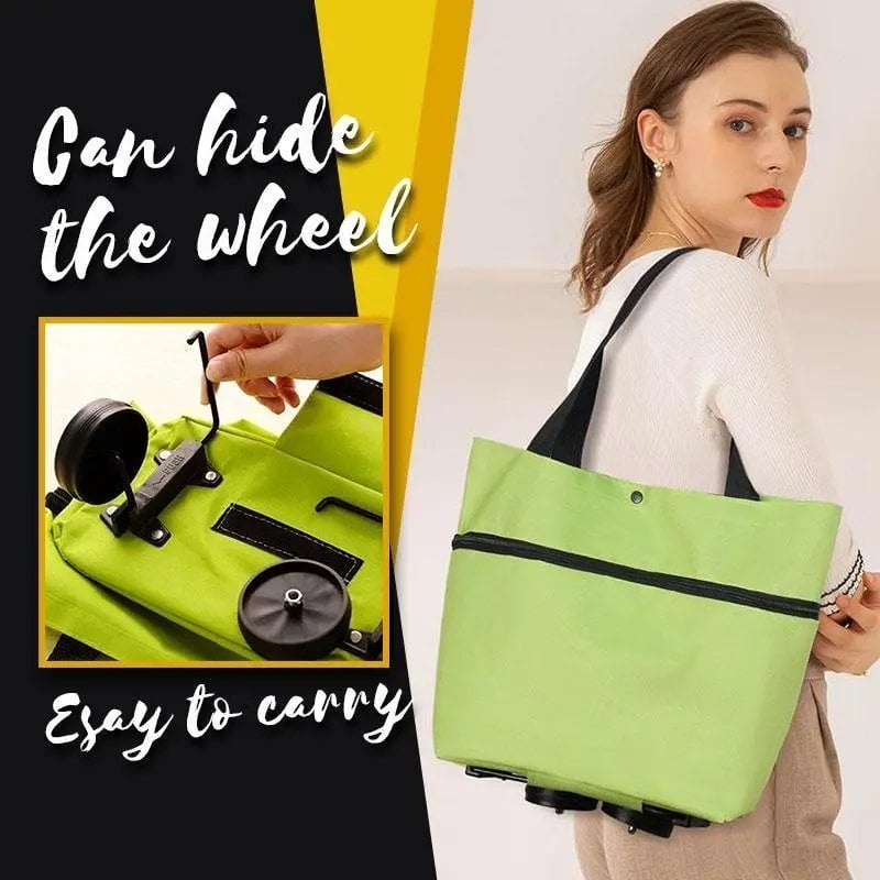 🛍️ 80% DE RÉDUCTION ! 🌿 Sac à Provisions Pliable Écologique 2-en-1 – Avec Roues Antidérapantes Silencieuses & Tissu Oxford Imperméable – Idéal pour les Courses, les Voyages et le Camping 👜