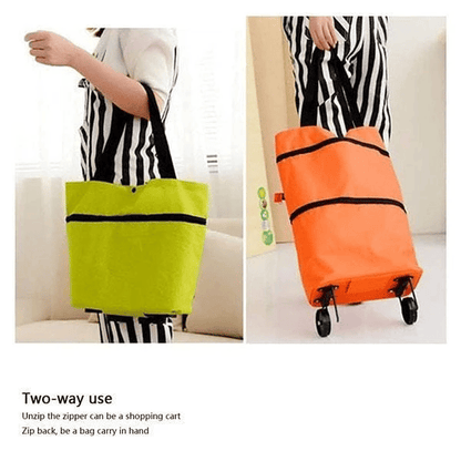 🛍️ 80% DE RÉDUCTION ! 🌿 Sac à Provisions Pliable Écologique 2-en-1 – Avec Roues Antidérapantes Silencieuses & Tissu Oxford Imperméable – Idéal pour les Courses, les Voyages et le Camping 👜