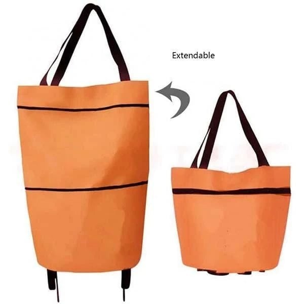 🛍️ 80% DE RÉDUCTION ! 🌿 Sac à Provisions Pliable Écologique 2-en-1 – Avec Roues Antidérapantes Silencieuses & Tissu Oxford Imperméable – Idéal pour les Courses, les Voyages et le Camping 👜
