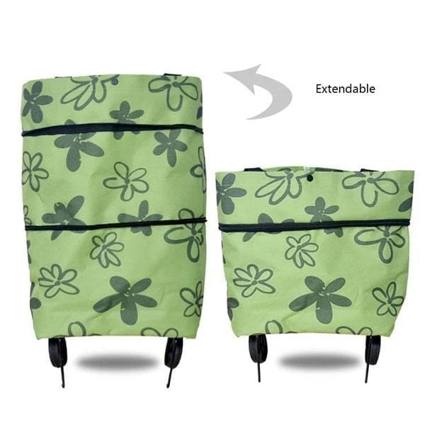 🛍️ 80% DE RÉDUCTION ! 🌿 Sac à Provisions Pliable Écologique 2-en-1 – Avec Roues Antidérapantes Silencieuses & Tissu Oxford Imperméable – Idéal pour les Courses, les Voyages et le Camping 👜