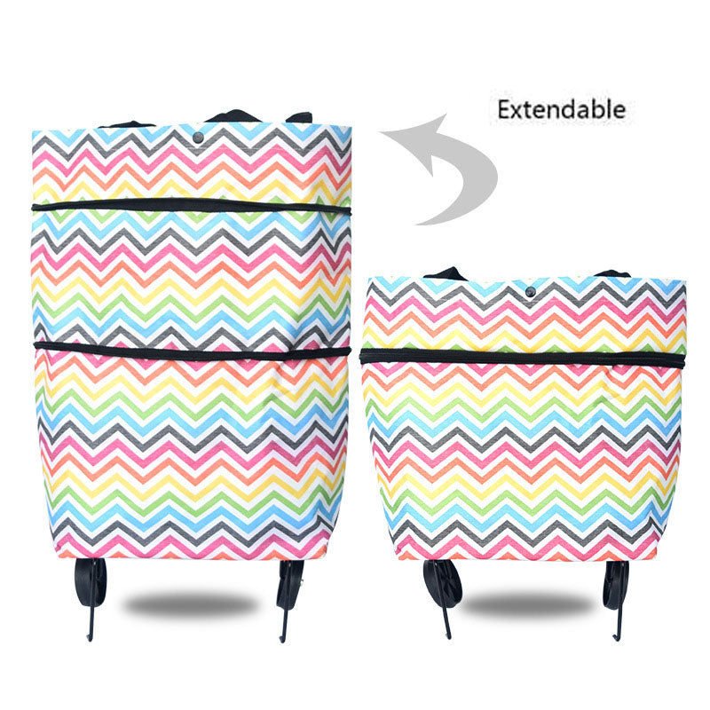 🛍️ 80% DE RÉDUCTION ! 🌿 Sac à Provisions Pliable Écologique 2-en-1 – Avec Roues Antidérapantes Silencieuses & Tissu Oxford Imperméable – Idéal pour les Courses, les Voyages et le Camping 👜